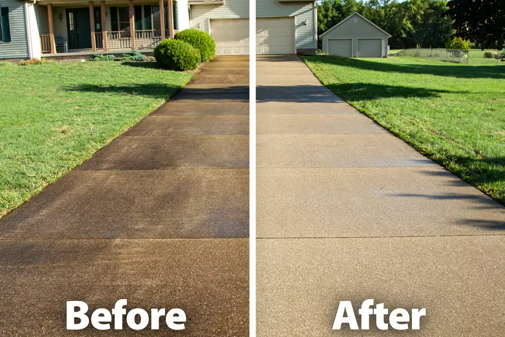 Driveway Transformation after